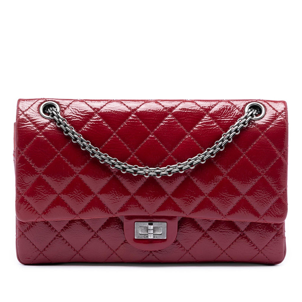 Chanel Quilted Crinkled Patent Reissue 2.55 Double Flap 226