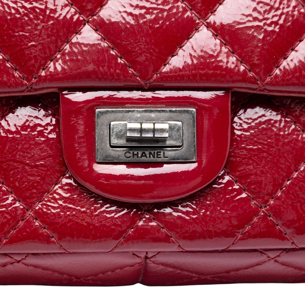 Chanel Quilted Crinkled Patent Reissue 2.55 Double Flap 226