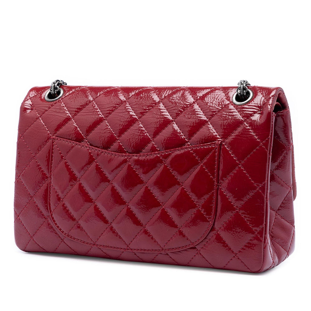 Chanel Quilted Crinkled Patent Reissue 2.55 Double Flap 226