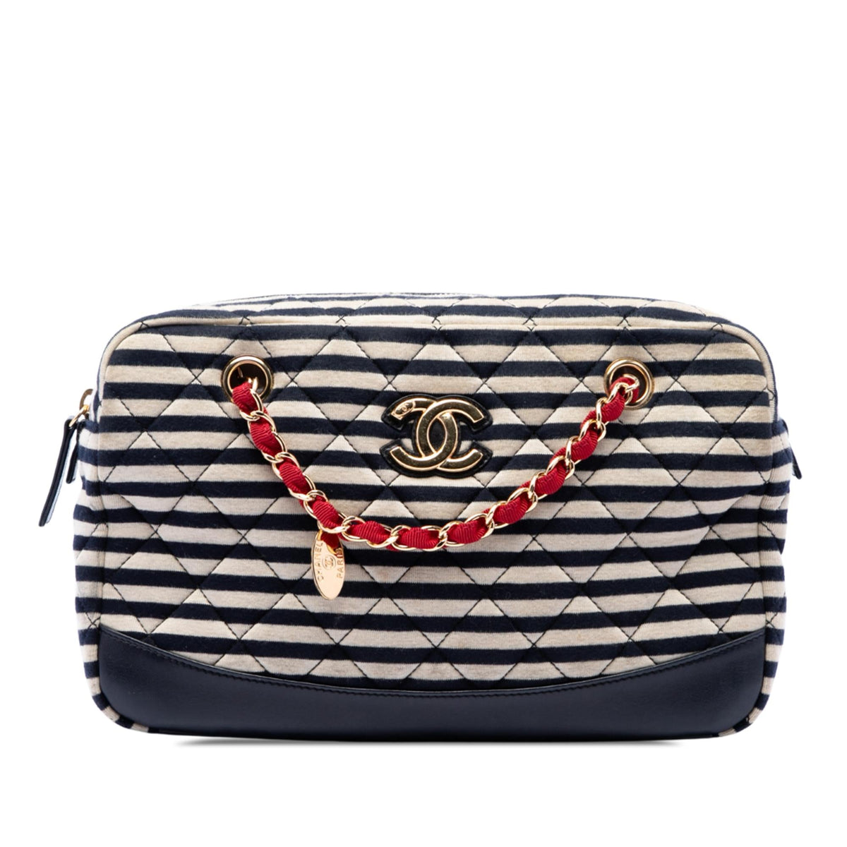 Chanel Quilted Jersey and Lambskin Coco Sailor Camera Bag