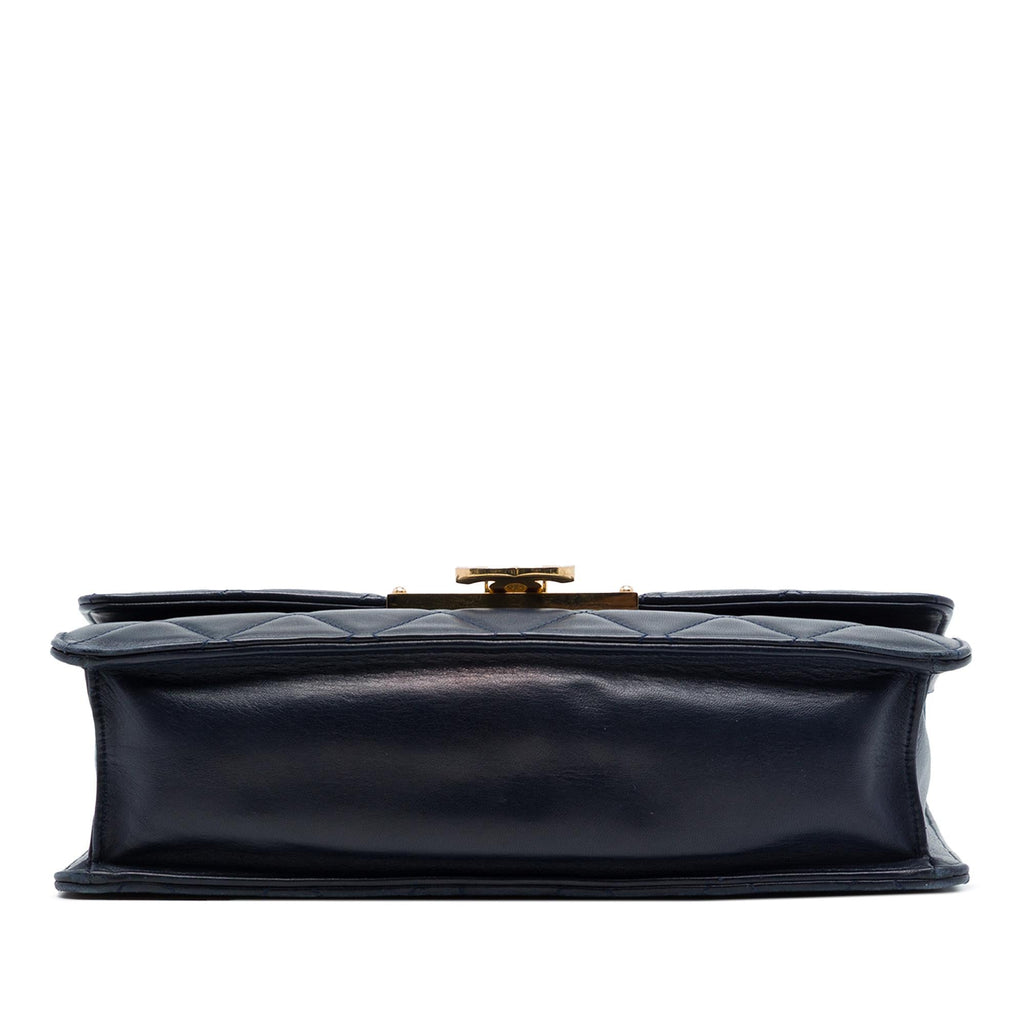 Chanel Quilted Lambskin Golden Class Flap
