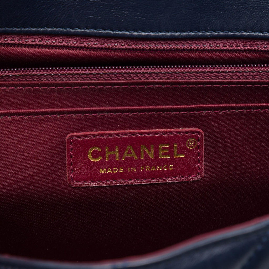 Chanel Quilted Lambskin Golden Class Flap