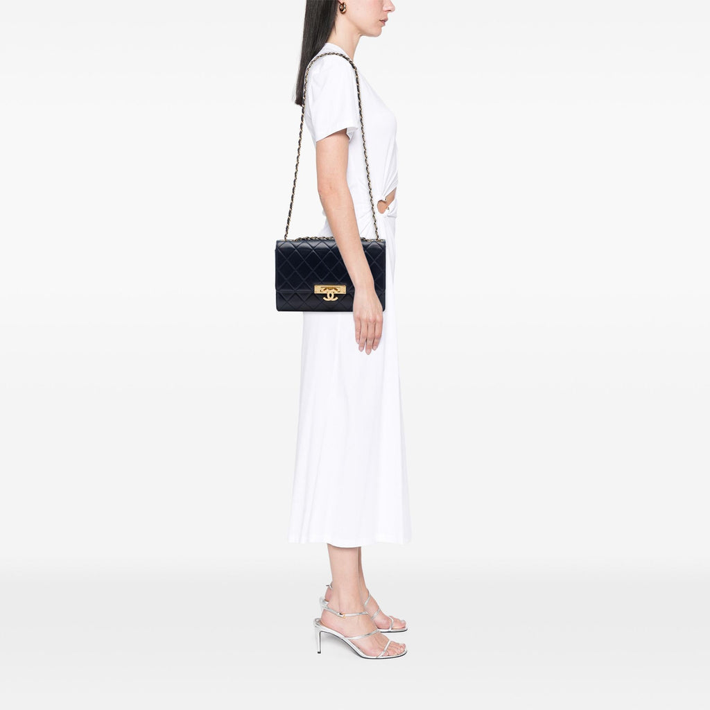 Chanel Quilted Lambskin Golden Class Flap