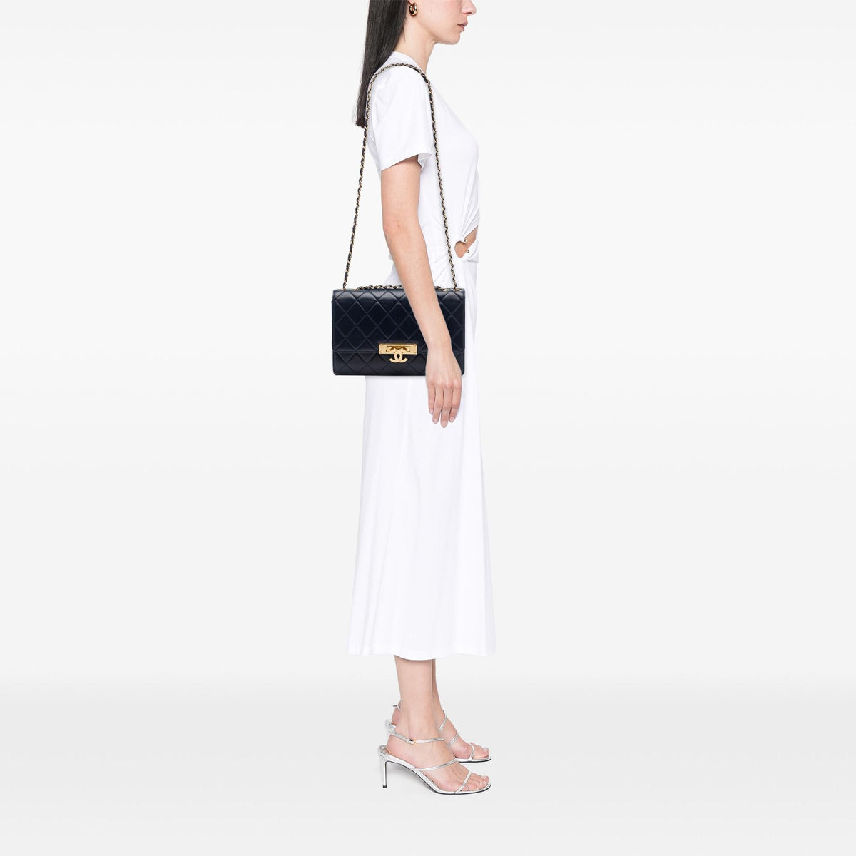 Chanel Quilted Lambskin Golden Class Flap
