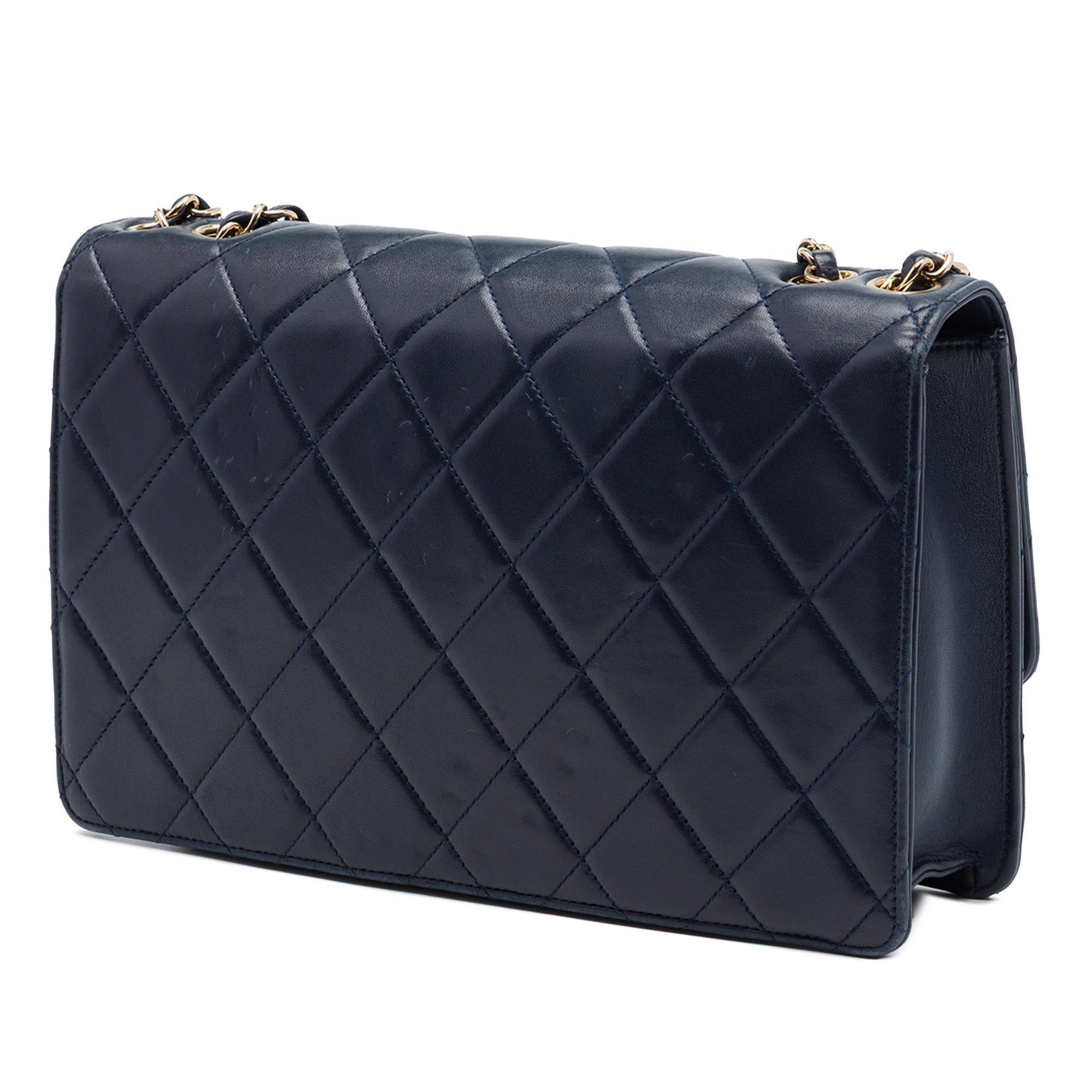 Chanel Quilted Lambskin Golden Class Flap