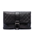 Chanel Quilted Lambskin Grip Clutch