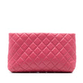 Chanel Quilted Lambskin Kiss Lock Clutch