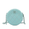Chanel Quilted Lambskin Ultimate Stitch Round Clutch With Chain