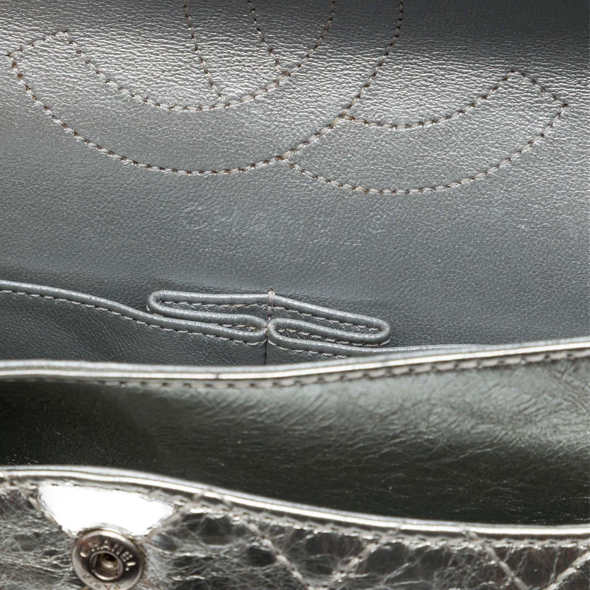 Chanel Quilted Metallic Aged Calfskin Reissue 2.55 Double Flap 226