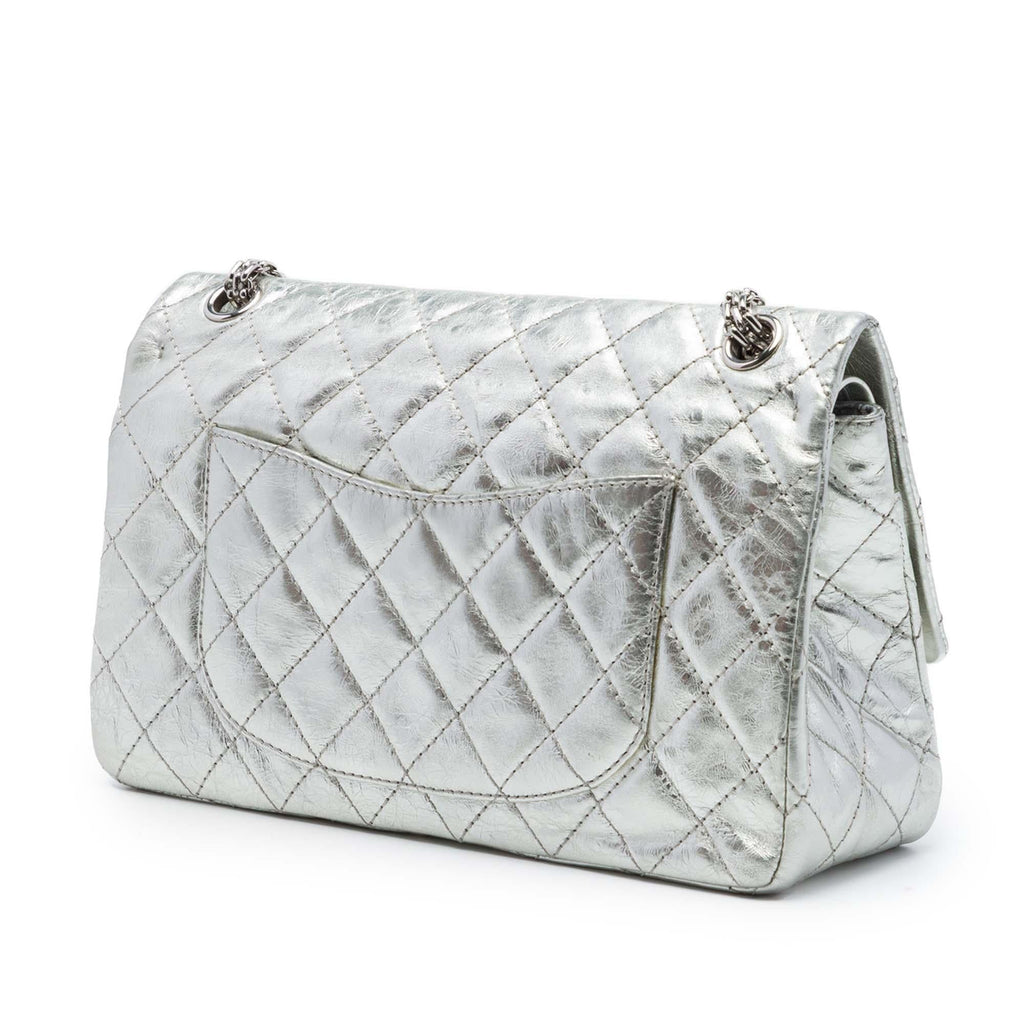 Chanel Quilted Metallic Aged Calfskin Reissue 2.55 Double Flap 226