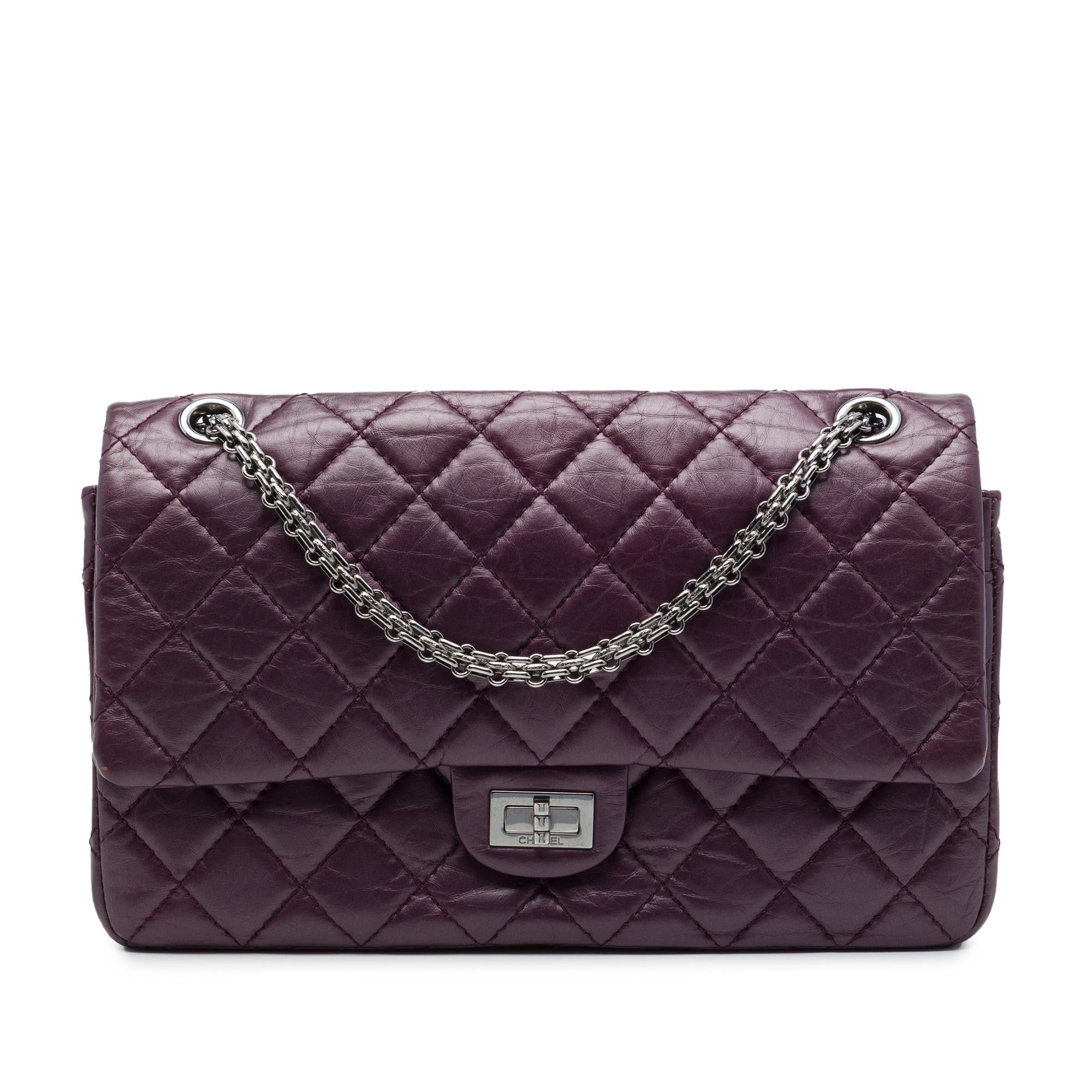 Chanel Quilted Metallic Aged Calfskin Reissue 2.55 Double Flap 226