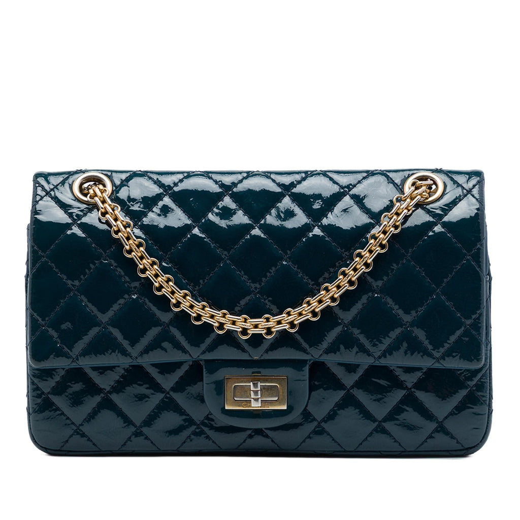 Chanel Quilted Patent Reissue 2.55 Double Flap 225