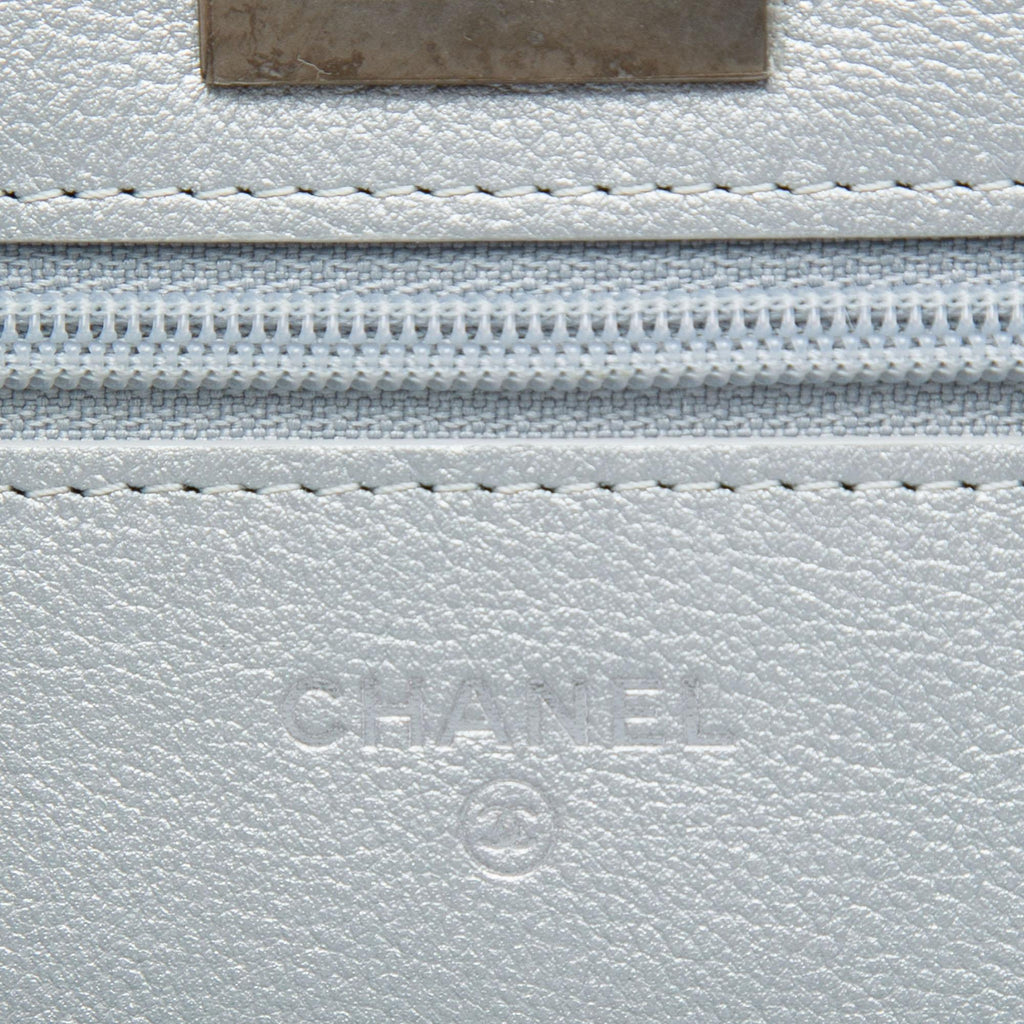 Chanel Reissue 2.55 Quilted Metallic Aged Calfskin Wallet on Chain