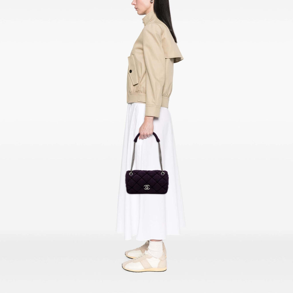 Chanel Small Quilted Nylon Bubble Flap