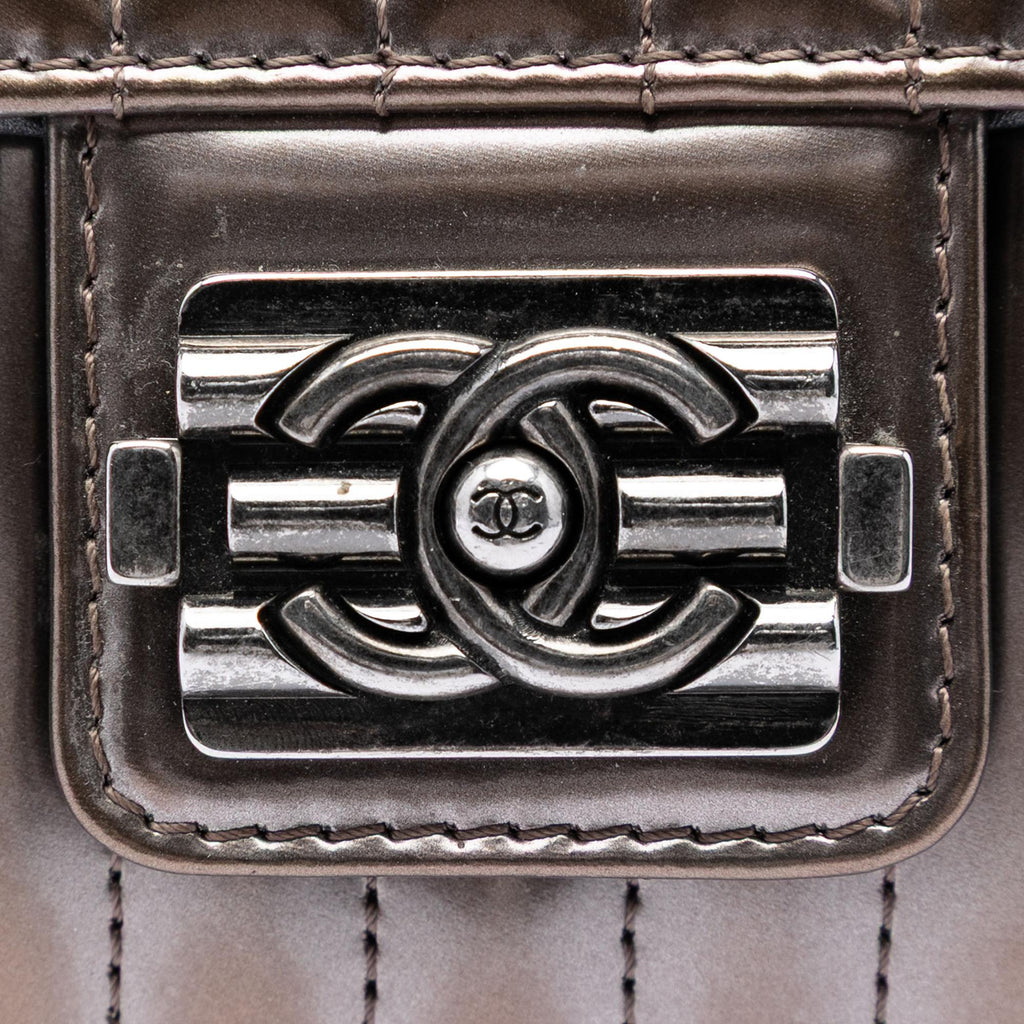 Chanel Small Vertical Quilted Patent Maharaja Express Flap