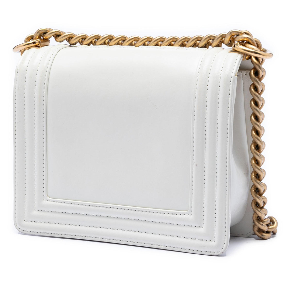 Chanel Square Calfskin Boy Reverso Flap