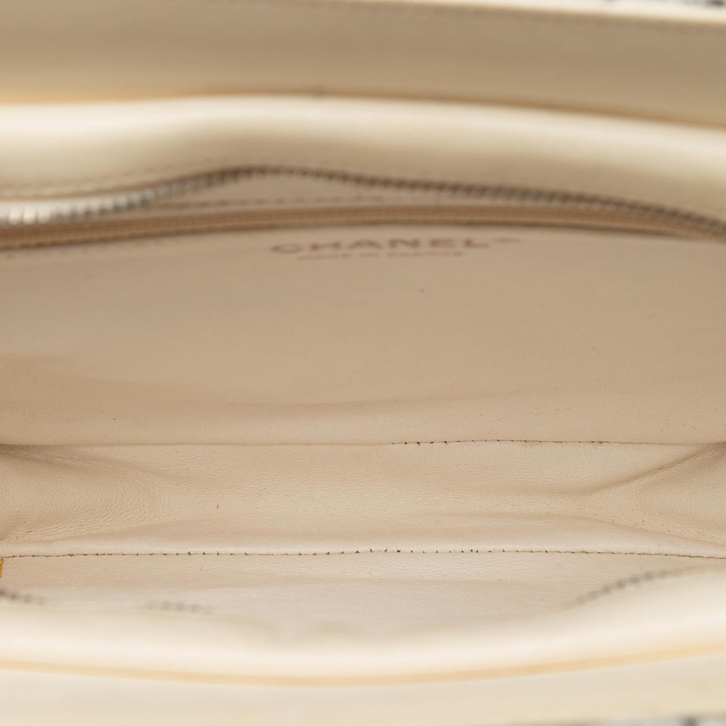 Chanel Tweed and Resin Zipped Shopping Bag