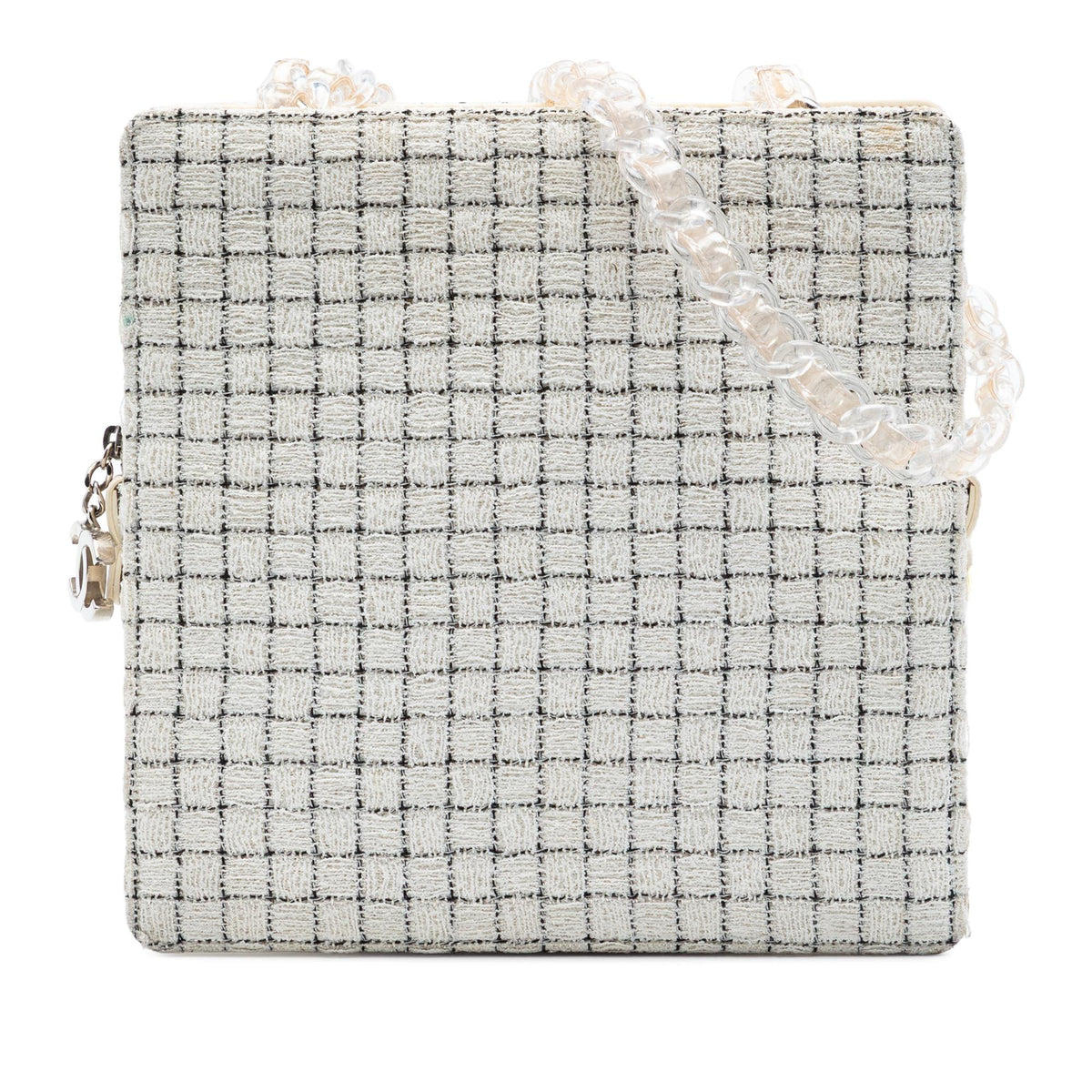 Chanel Tweed and Resin Zipped Shopping Bag