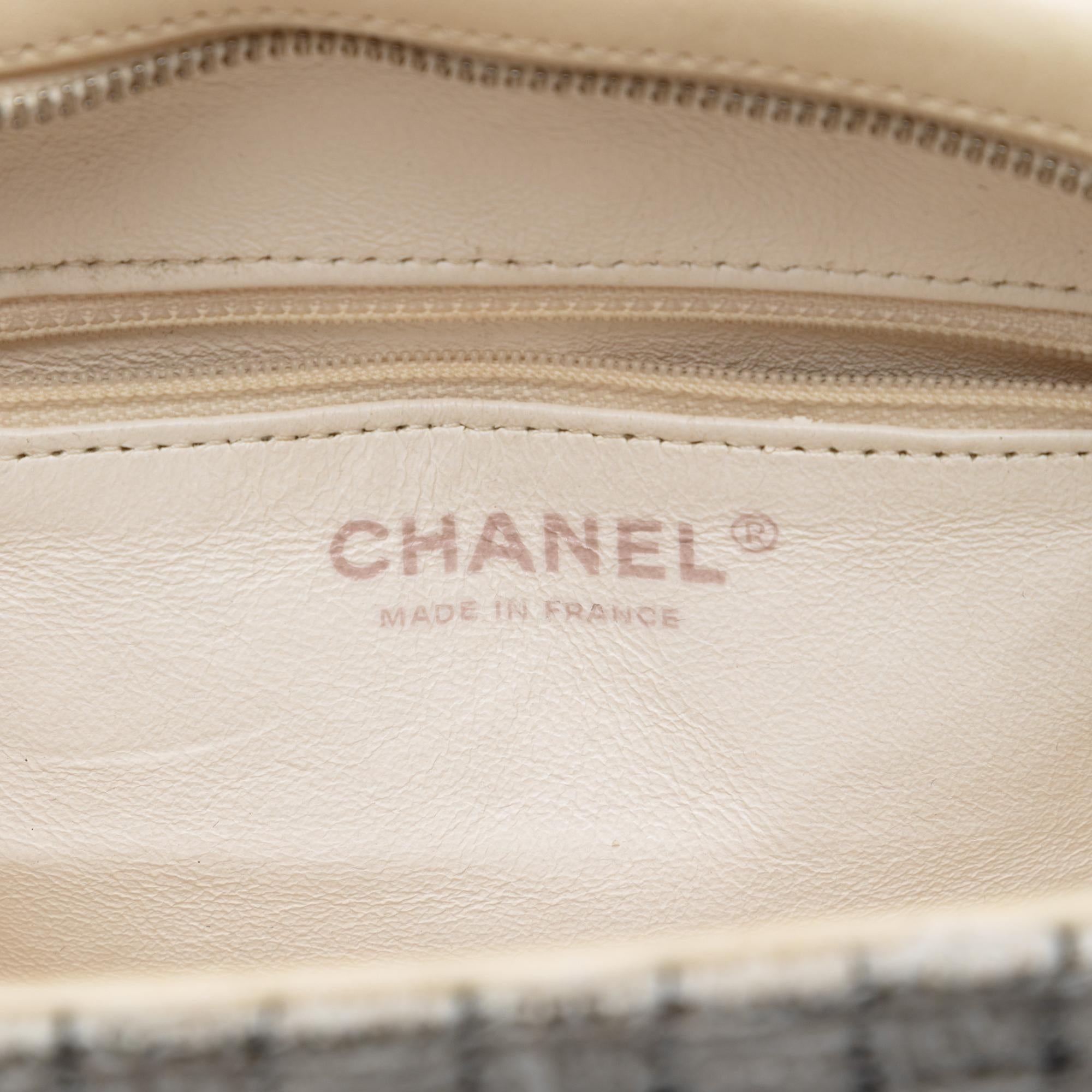 Chanel Tweed and Resin Zipped Shopping Bag