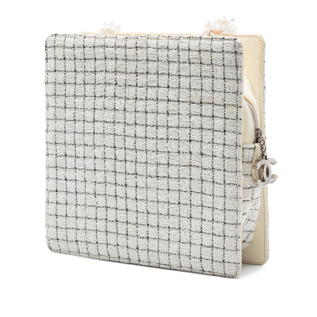 Chanel Tweed and Resin Zipped Shopping Bag