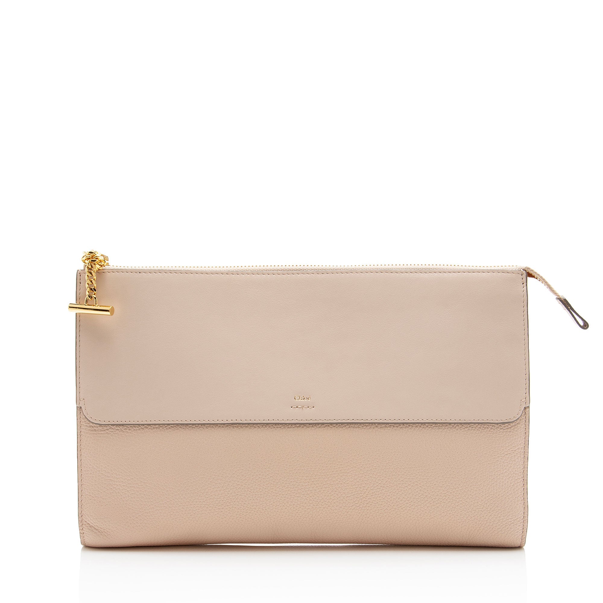 Chloe Grained Calfskin Joe Clutch