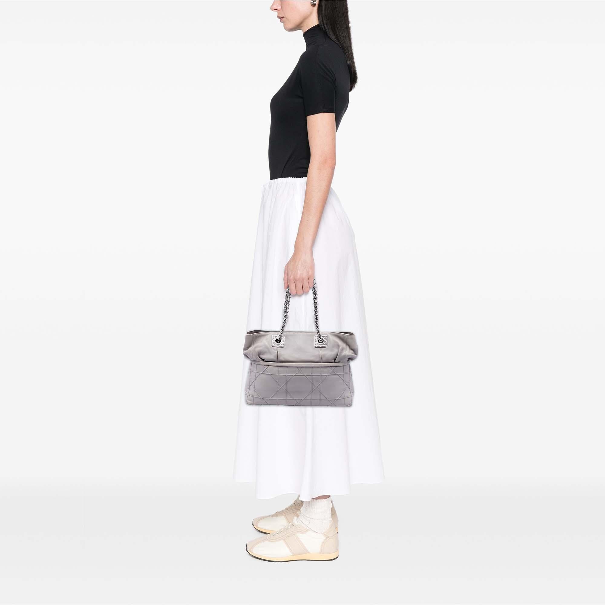 Dior Lambskin Cannage Granville Chain Tote