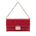 Dior Lambskin Cannage Miss Dior Promenade Wallet on Chain
