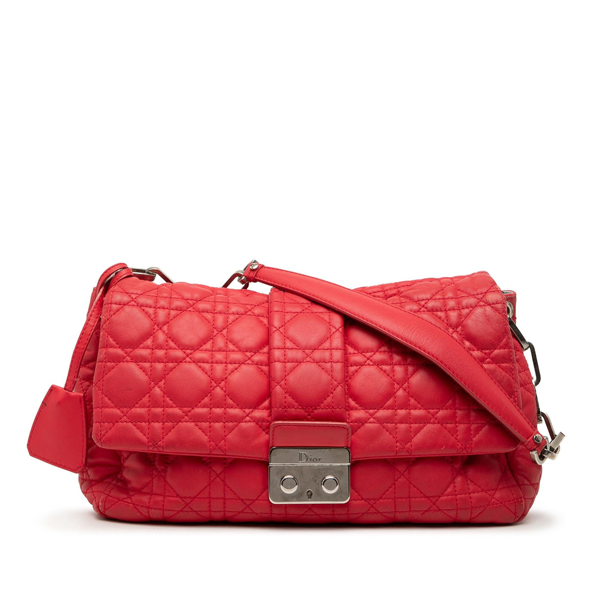 Dior Lambskin Cannage New Lock Shoulder Bag