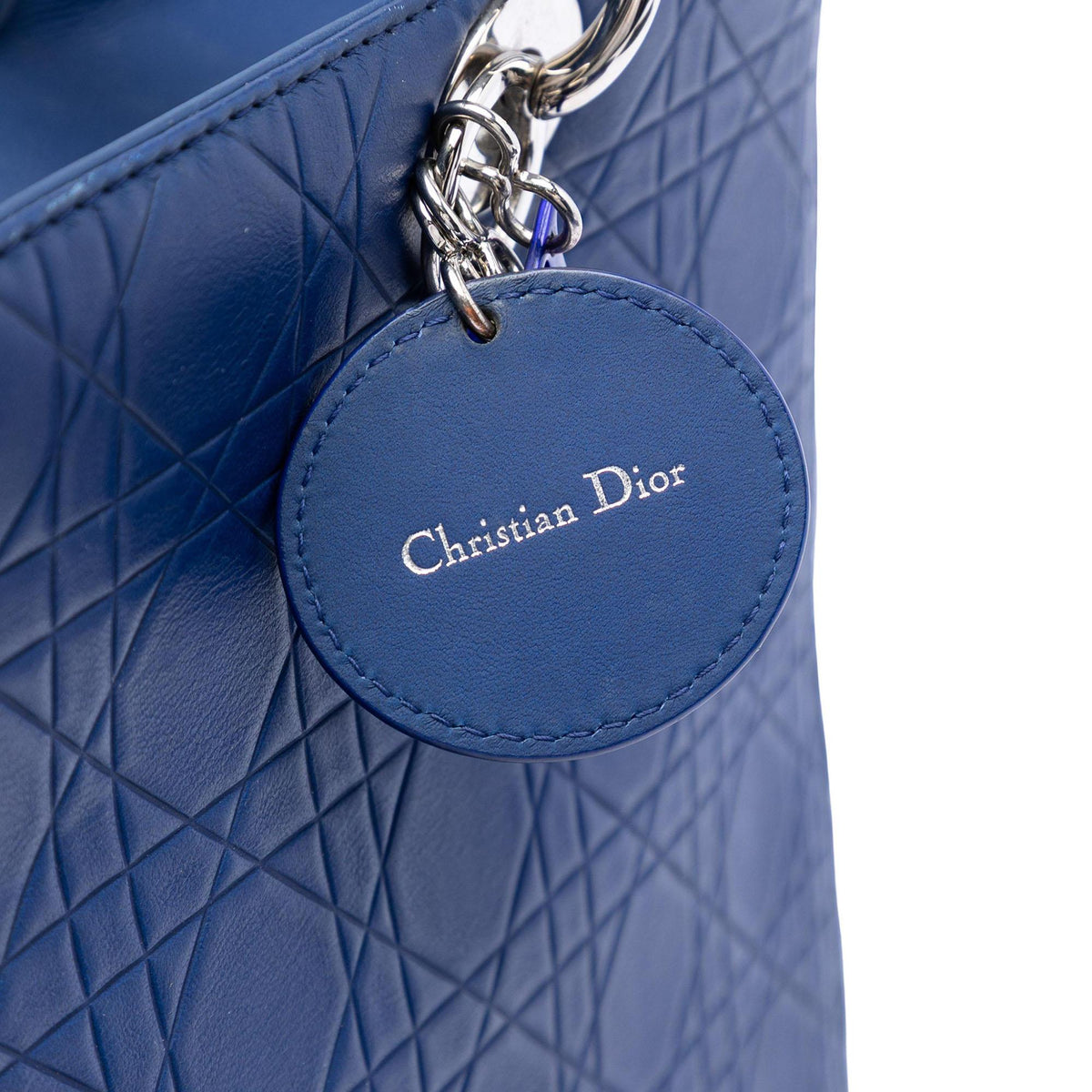 Dior Large Ultra Matte Calfskin Cannage Embossed Lady Dior