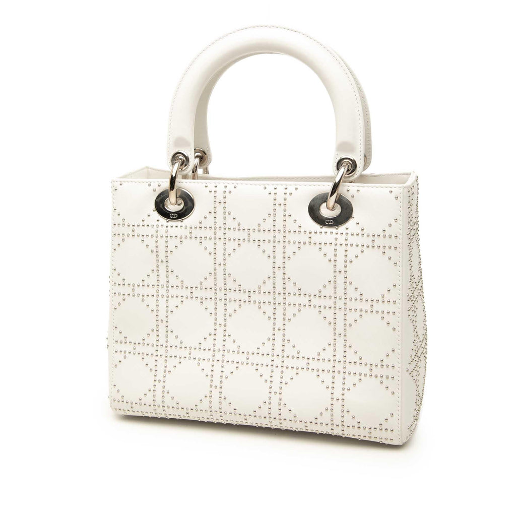 Dior Medium Calfskin Studded Lady Dior