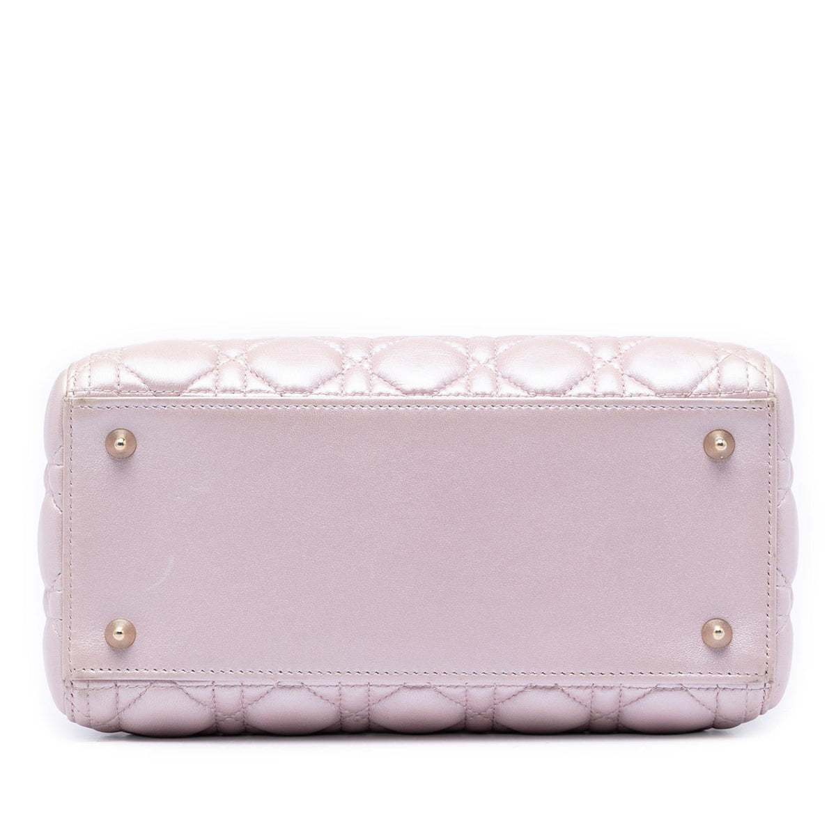 Dior Medium Pearlescent Lambskin Cannage Lady Dior