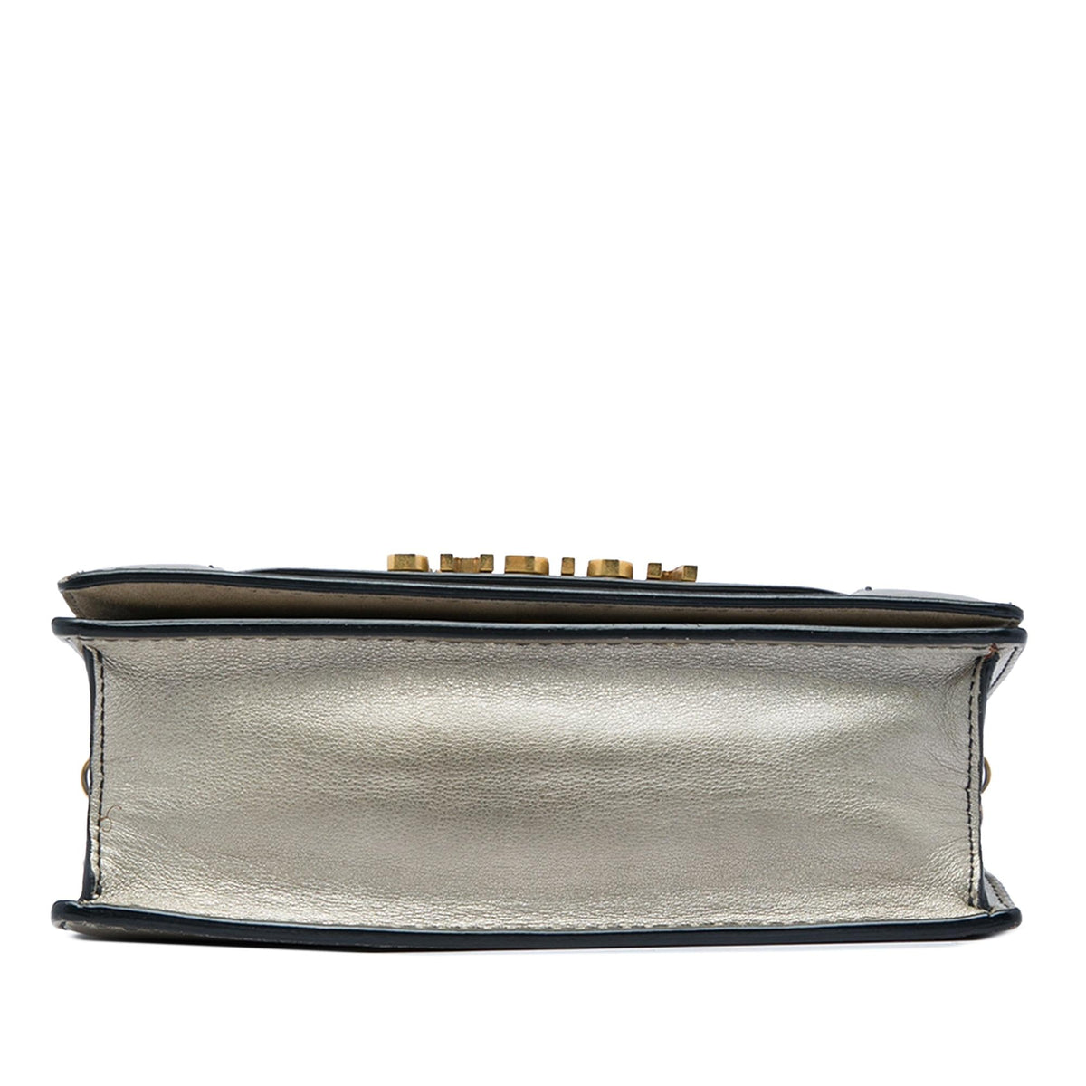 Dior Metallic Calfskin JAdior Clutch with Chain