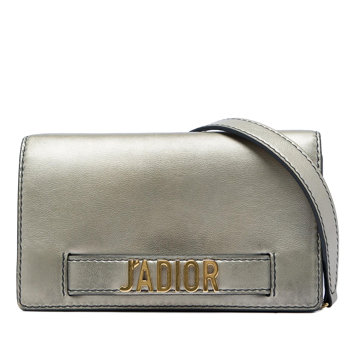 Dior Metallic Calfskin JAdior Clutch with Chain