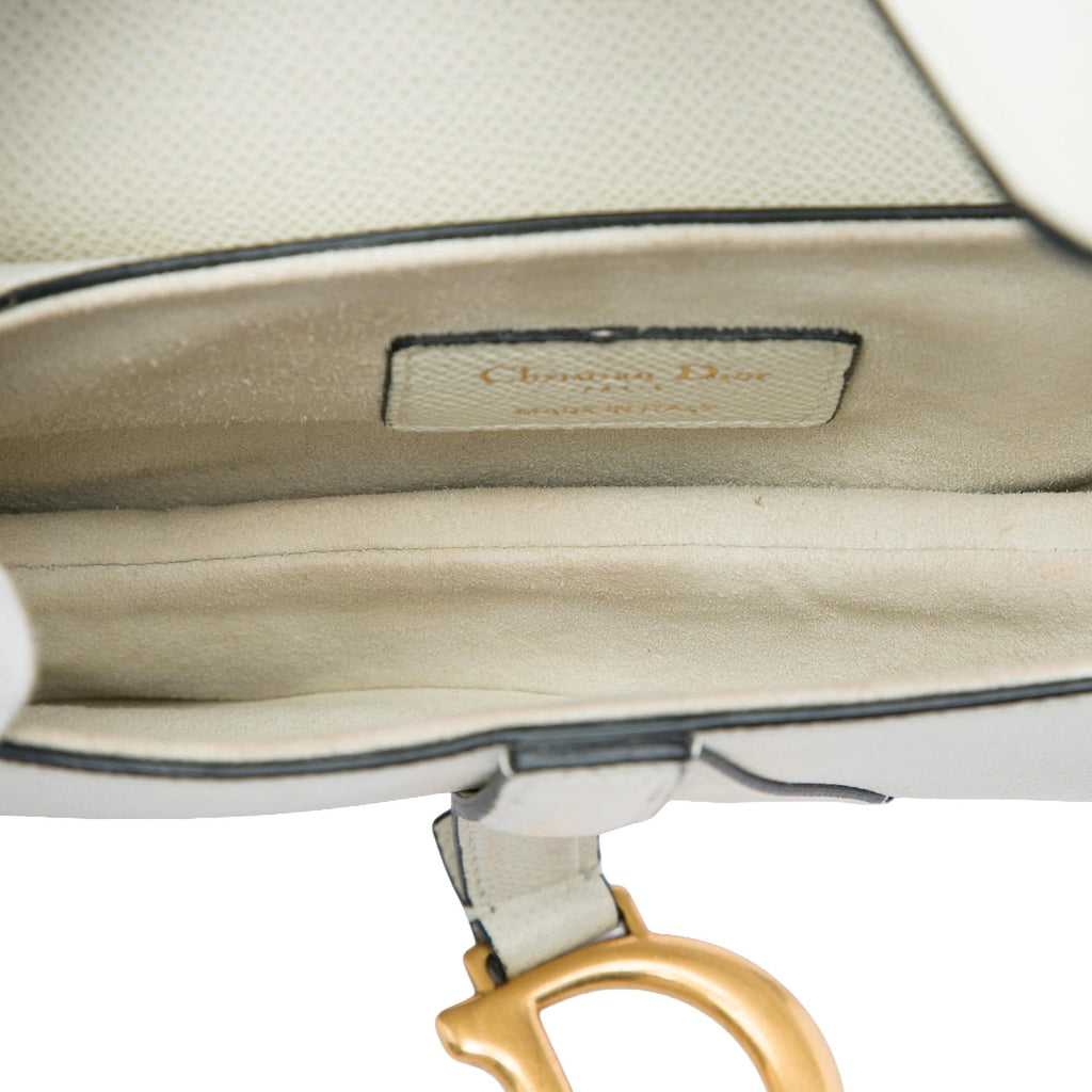Dior Mini Grained Calfskin Saddle Bag