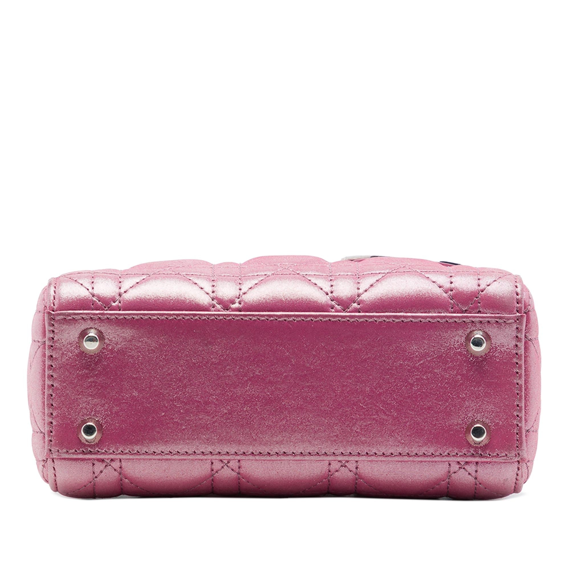 Dior Mini Iridescent Lambskin Cannage Lady Dior