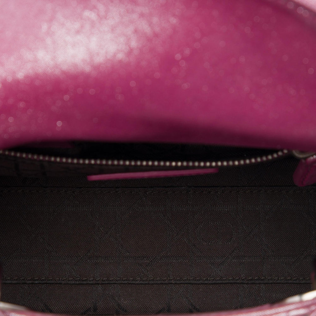Dior Mini Iridescent Lambskin Cannage Lady Dior