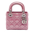 Dior Mini Iridescent Lambskin Cannage Lady Dior