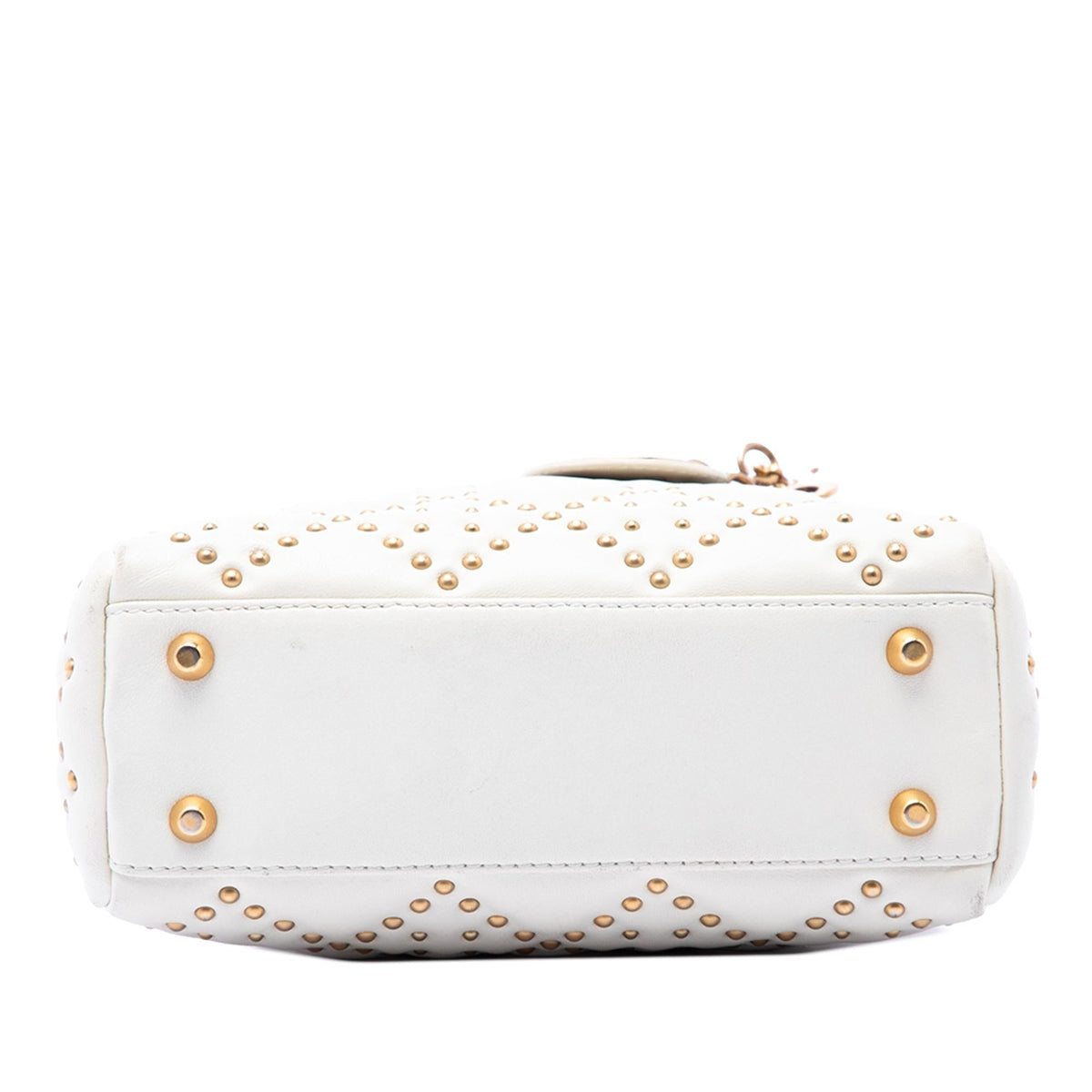 Dior Mini Lambskin Cannage Studded Supple Lady Dior
