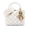 Dior Mini Lambskin Cannage Studded Supple Lady Dior
