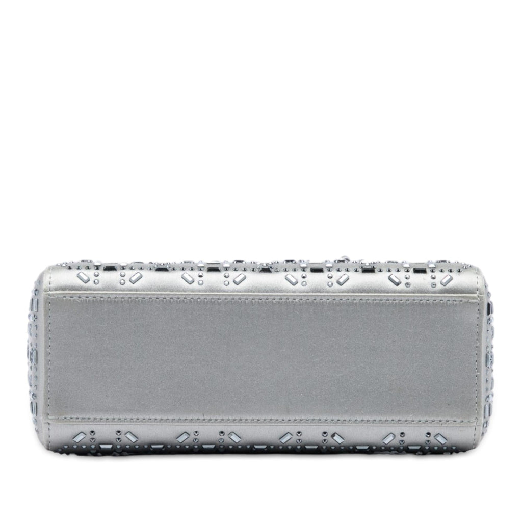 Dior Mini Satin Cannage Crystal Embellished Lady Dior