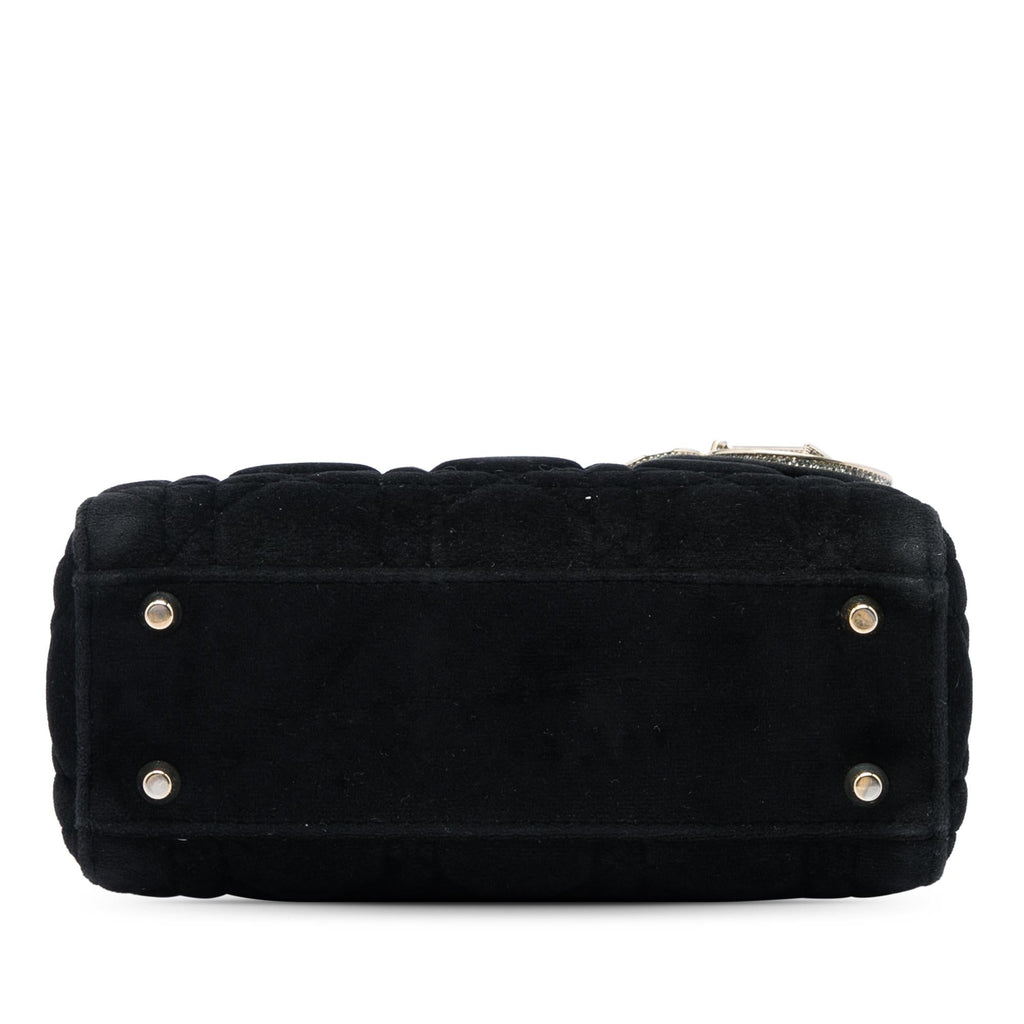Dior Mini Velvet Cannage Lady Dior