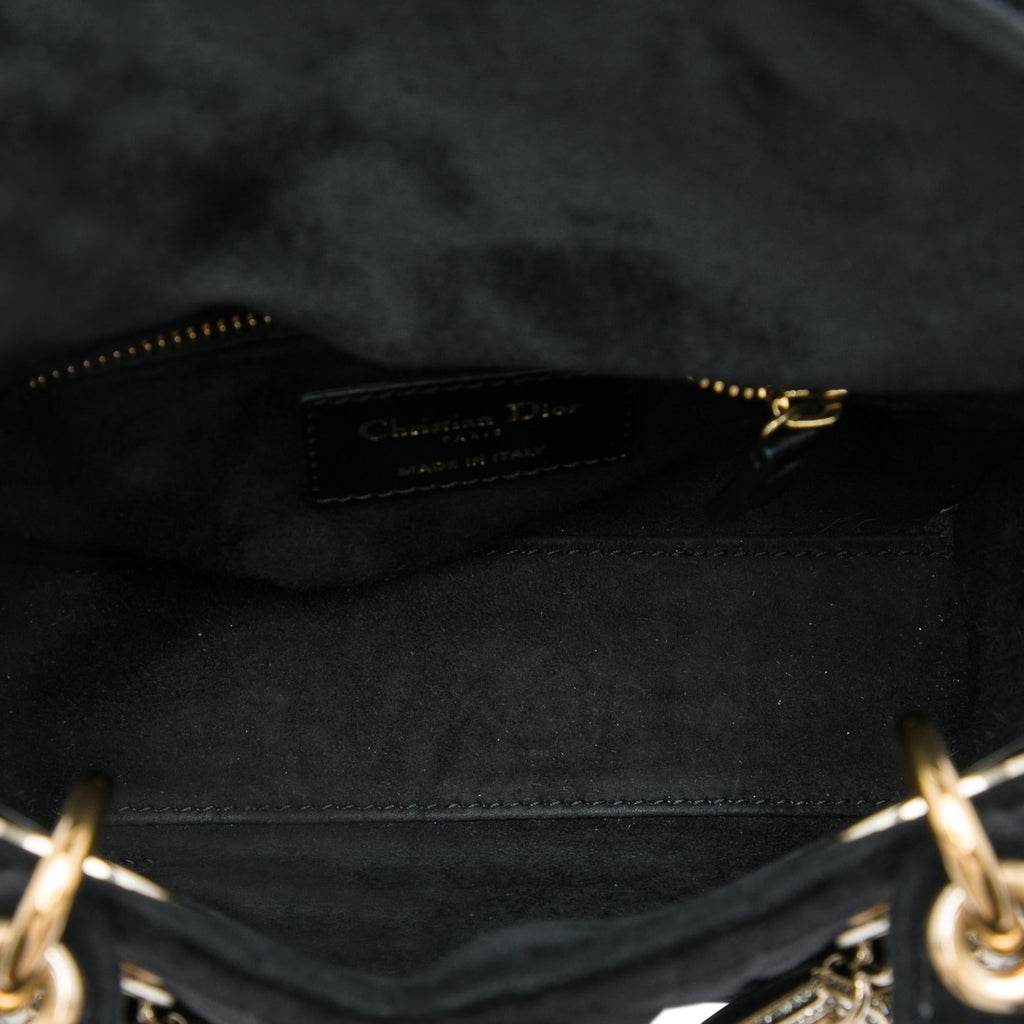 Dior Mini Velvet Cannage Lady Dior