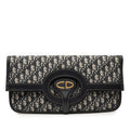 Dior Oblique Canvas Fold Over Clutch