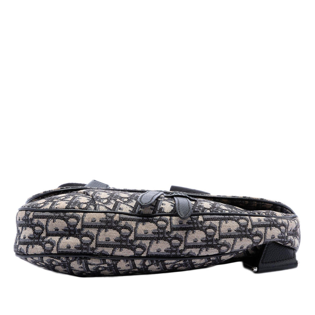 Dior Oblique Canvas Saddle Crossbody