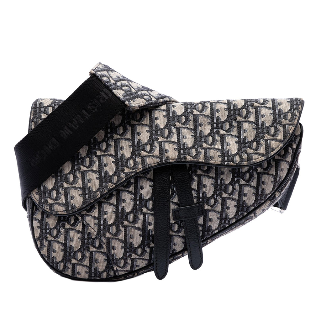 Dior Oblique Canvas Saddle Crossbody