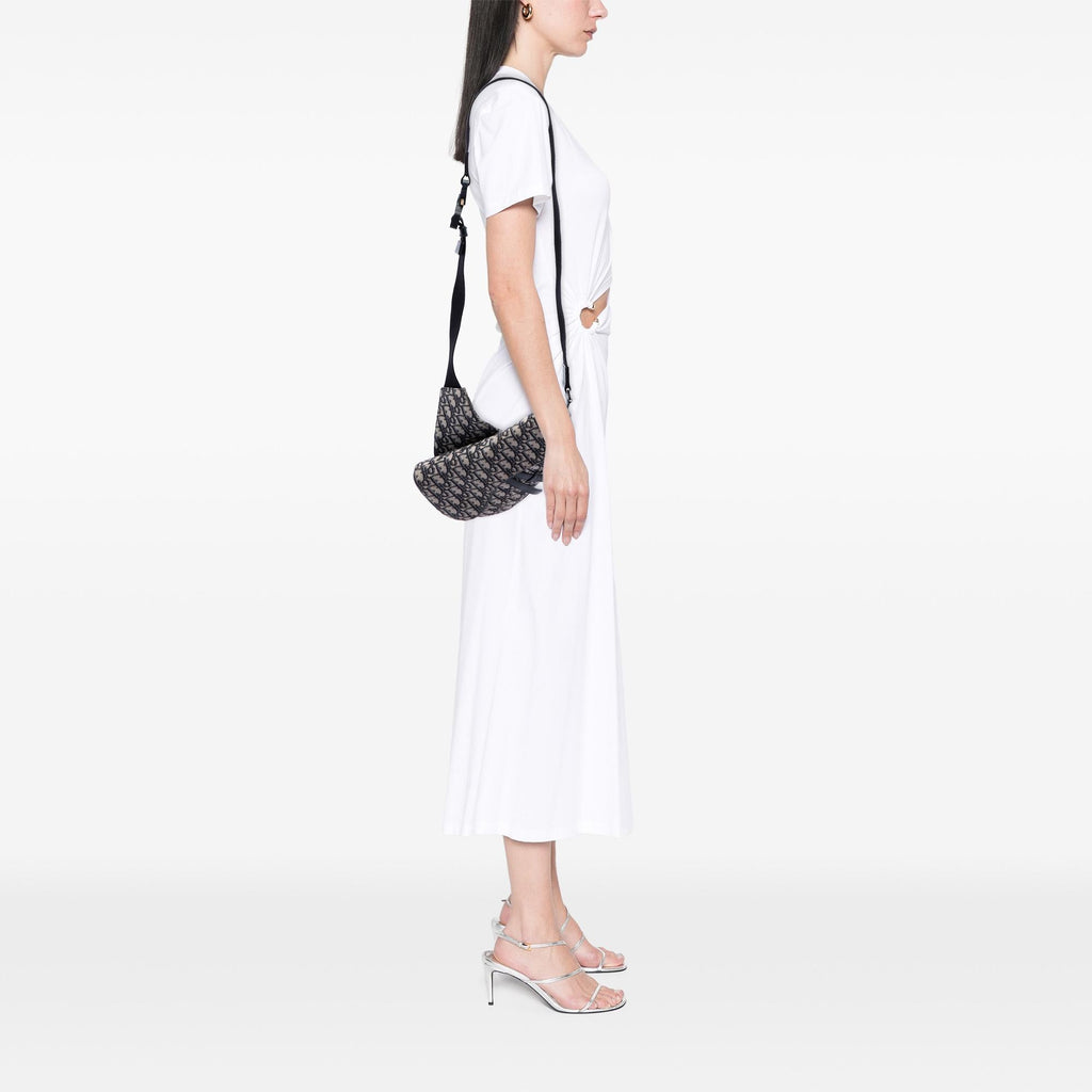 Dior Oblique Canvas Saddle Crossbody