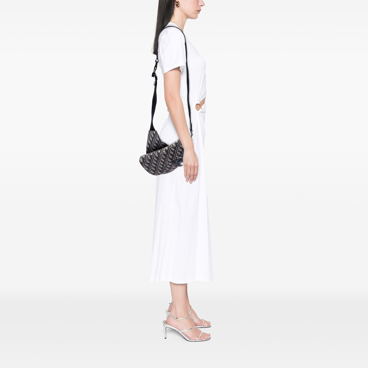 Dior Oblique Canvas Saddle Crossbody