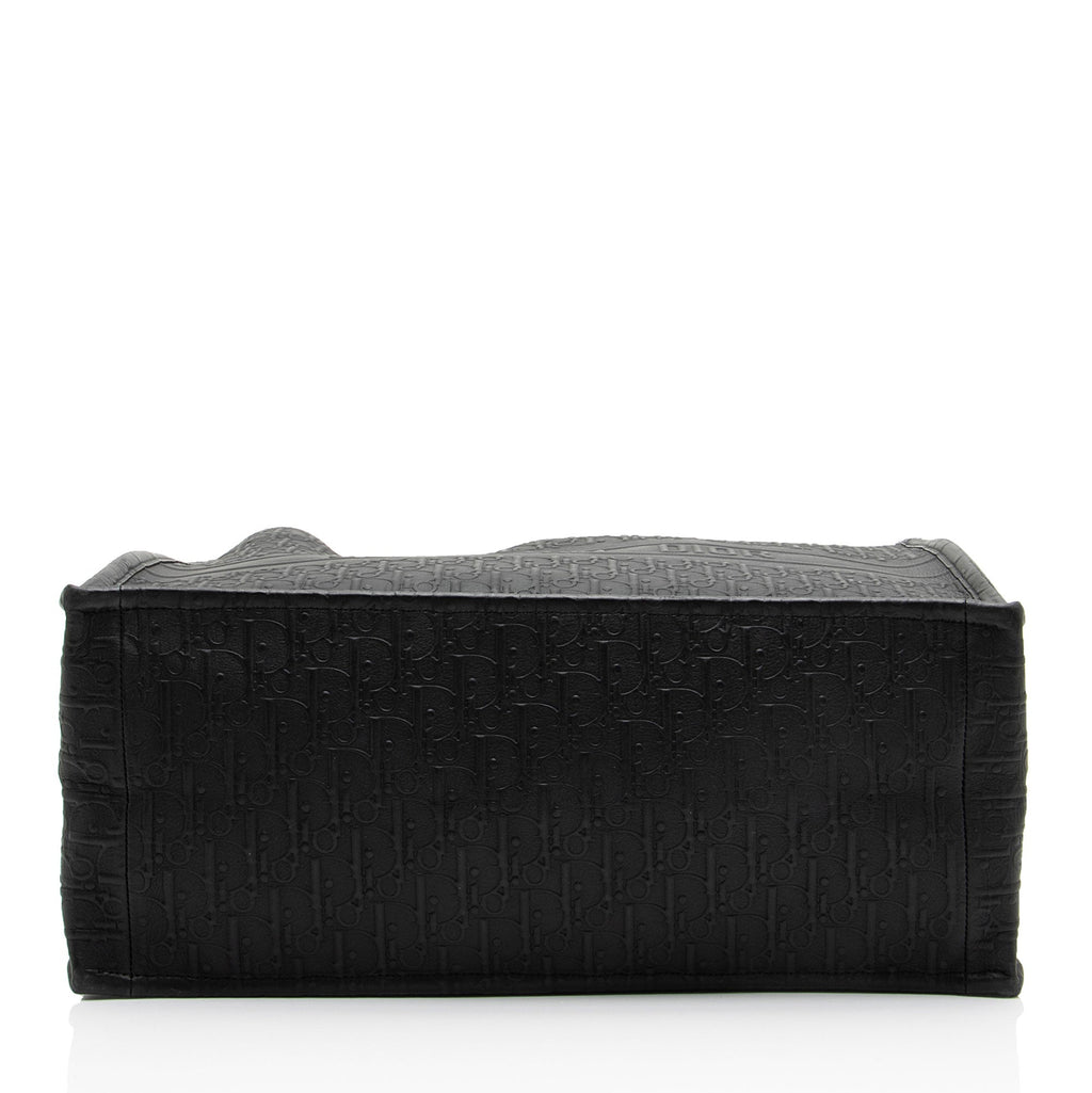 Dior Oblique Embossed Calfskin Large Book Tote