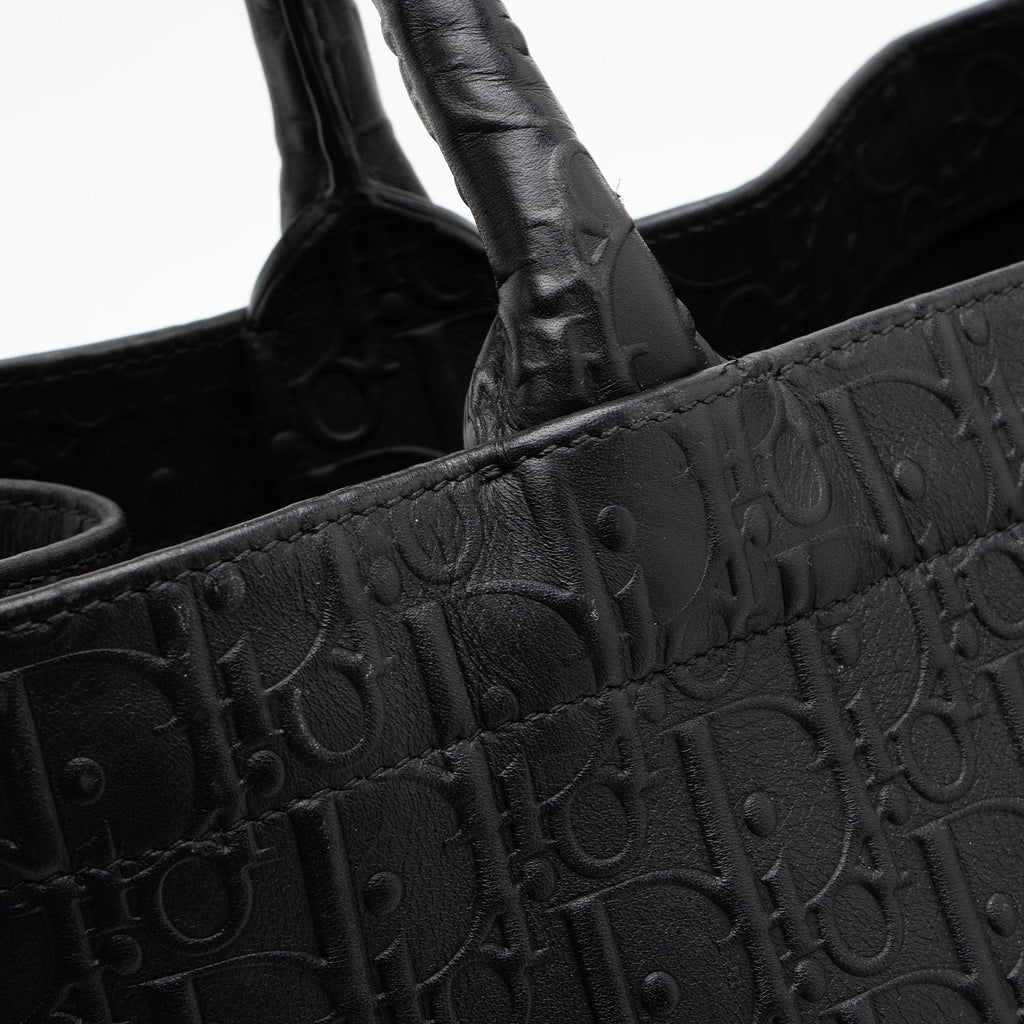 Dior Oblique Embossed Calfskin Large Book Tote