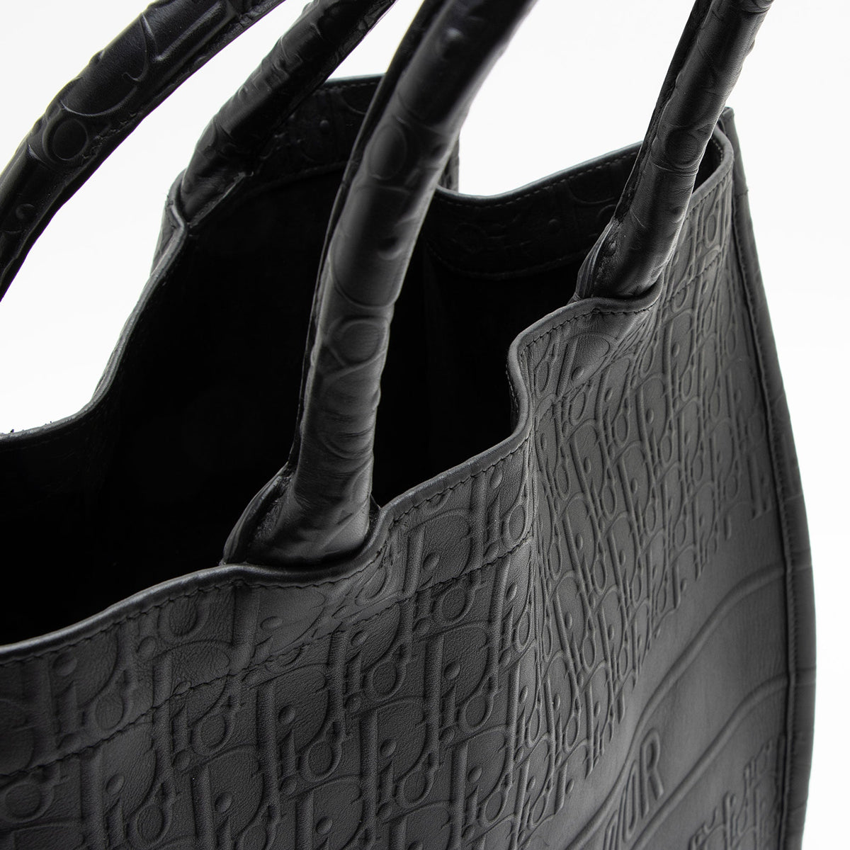 Dior Oblique Embossed Calfskin Large Book Tote